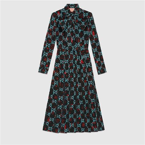 gucci heart print dress|Gucci ladies dresses.